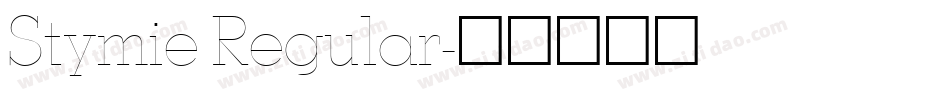 Stymie Regular字体转换